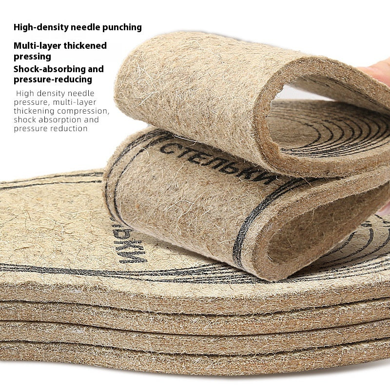Felt insole thickness detail