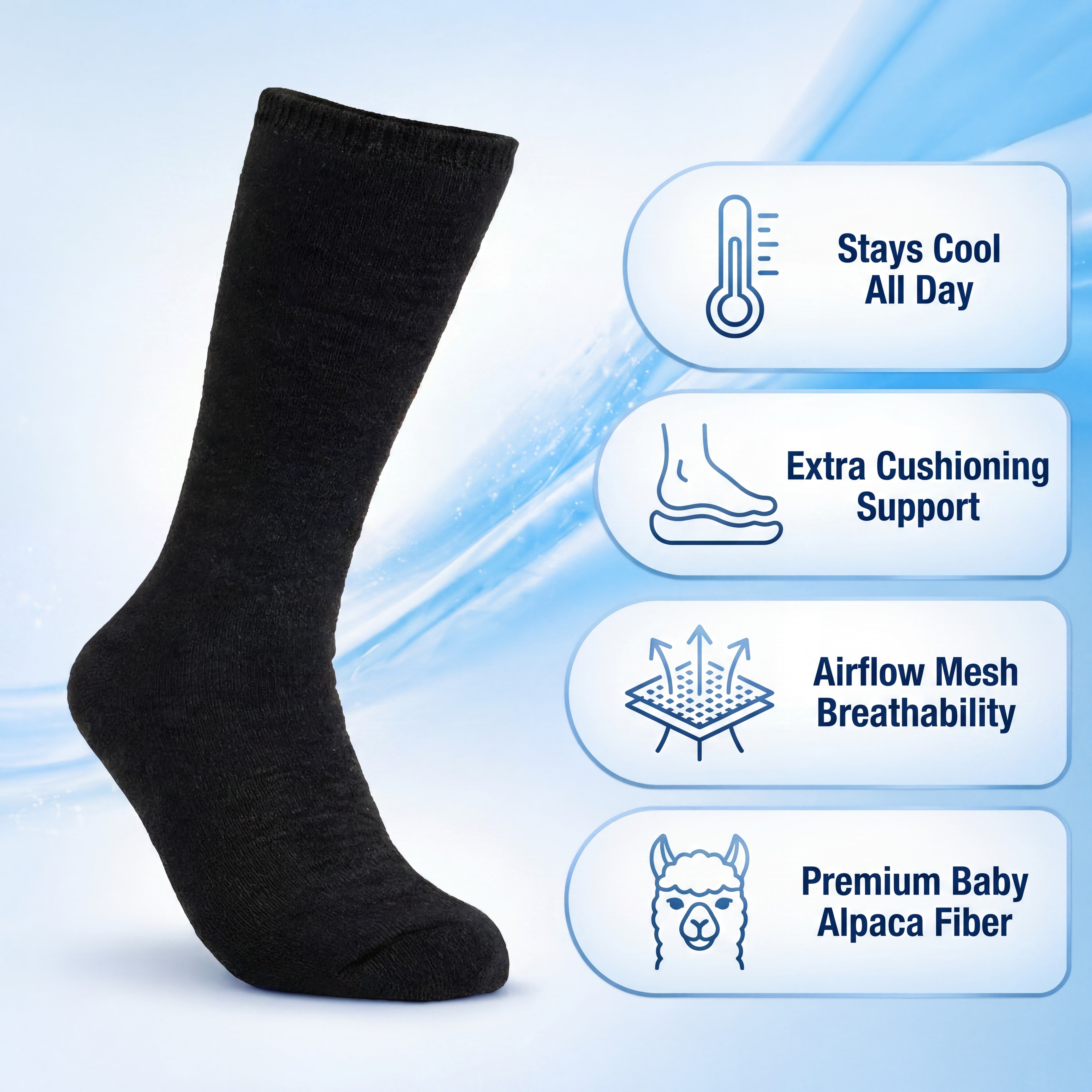 Alpaka-Socken – Alltag