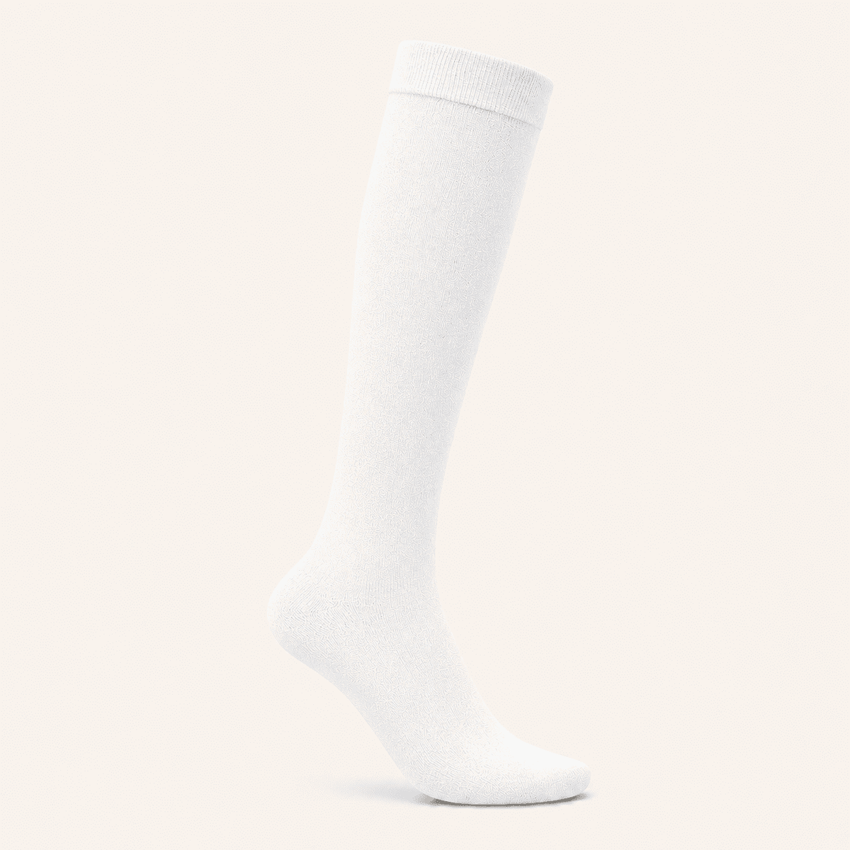 Alpaca compression socks detail showing the seamless toe