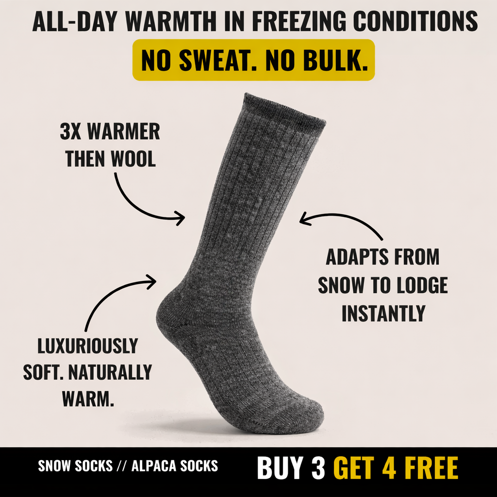 Alpaca Ski Socks - Over The Calf