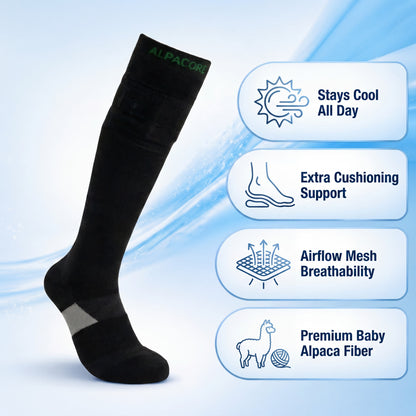 Alpakacore Über-die-Wade-Jagdsocken
