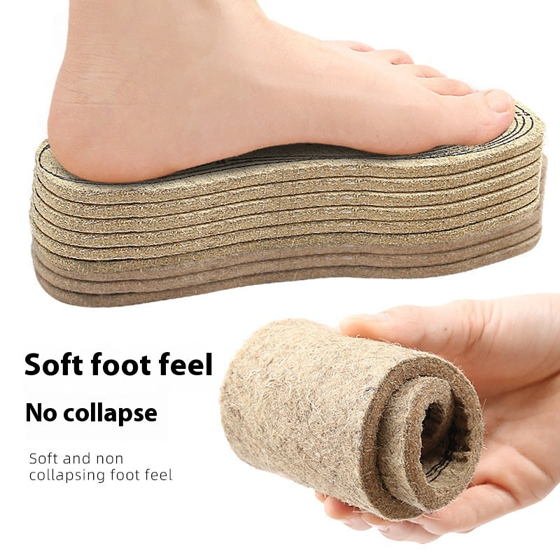 Felt insole trim-to-fit guide lines