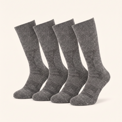 Boot Bundle All Gray - 4 pairs of heather gray alpaca boot socks