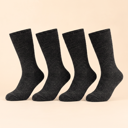 Boot Bundle All Black - 4 pairs of black alpaca boot socks
